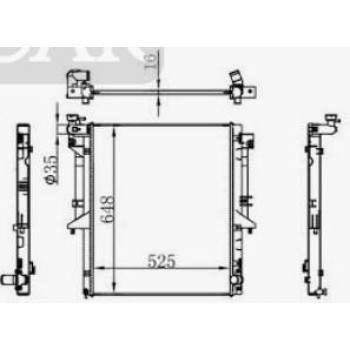 RADIADOR MOTOR DIESEL 2.4