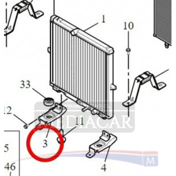 SOPORTE INFERIOR IZQUIERDO META RADIADOR 2.8D ORIG MAXUS T60 SOPORTE INFERIOR IZQUIERDO META RADIADOR 2.8D ORIG MAXUS T60