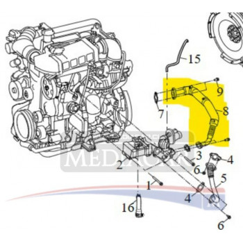 TUBO EGR SALIDA MOTOR 20D