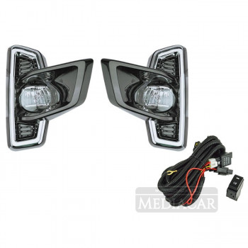 KIT NEBLINERO LED COMPLETO BISEL CR HILUX 2019 -
