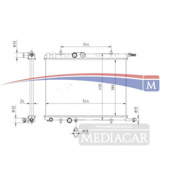 RADIADOR MOTOR 2008-